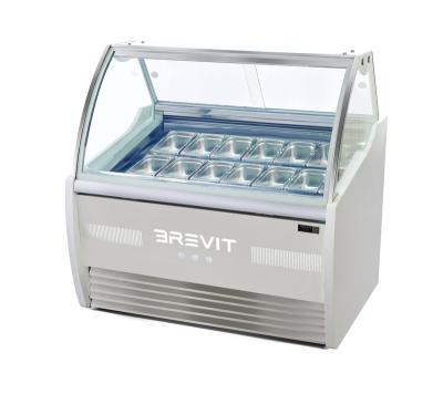 China Single-Temperature Top Grade Arc Style Ice Cream Display Pastry Showcase Cake Chiller Fridge for sale