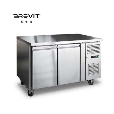 China BREVIT Double-temperature stainless steel commercial 1500L 3 door instant freezer refrigerator under counter cooler crown for sale for sale