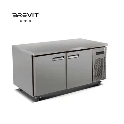 China Double-temperature BREVIT stainless steel under refrigerator commercial counter crown instant freezer refrigerator for sale for sale