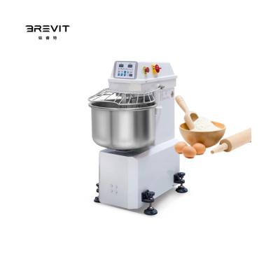 China Factory Household Stainless Steel Rack Machine BREVIT Automatic Electric Kneading Machine Dough Mixer Snacks Industrial Spiral Stainless Steel Mixer for sale