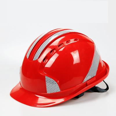 China Durable High Quality Safety Helmet Reflective Brand Hard Hat ABS Protective Gear ABS Hard Hats Work Hat for sale