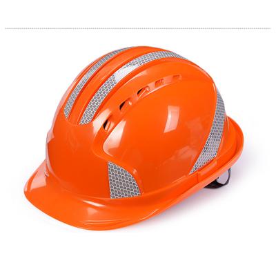 China Durable High Quality Safety Helmet Reflective Brand Hard Hat ABS Protective Gear ABS Hard Hats Work Hat for sale