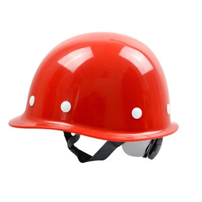 China Durable custom printed hard hat thickened anti-smashing FRP construction site construction insurance hard hat for sale