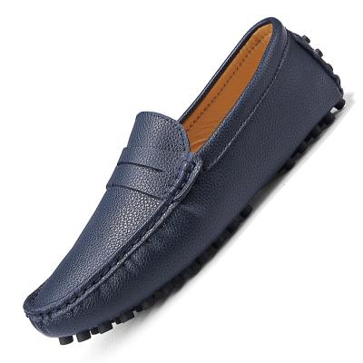 China Luxury Brand Men Leather Shoes Men Formal Casual Loafers Breathable Loafers Soft Breathable Slip On Boat Shoes Plus Size 39-48 for sale