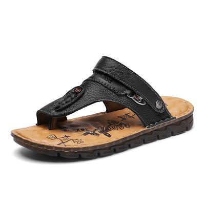 China Fashionable Deodorization Outdoor Light Weight Sports Comfortable Casual Cool Breathable Men's Leather Sandals for sale