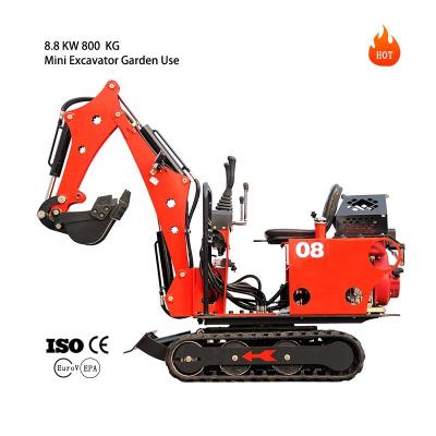 China Shops AC08 Mini Excavator 800kg Building Material Mini Construction Material Electric Excavator 0.8ton CE certificaate excavator warranty one year for sale