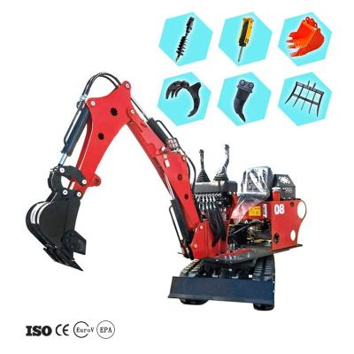 China AC08 Building Material Stores 0.8 1.2 1.5 Crawler 1 Ton Mini Digger Bagger Mini 2 Ton Electric Micro Hydraulic Excavator Small for sale