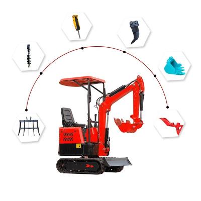 China Factory Excavator Crawler Digger Small Retro 0.8 Ton 1 Ton Mini Excavator Escavatore Cingolato With EPA Engine for sale