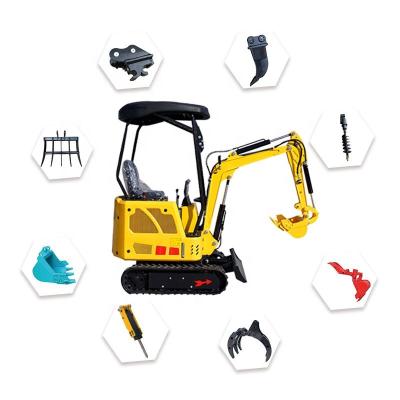 China Building Material Shops AC16 New 0.8 Ton 1.2T Mini Micro Excavator Digging Hydraulic Excavator Chinese Excavator Price With CE/ISO for sale