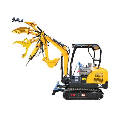 China Building Material Stores Mini Excavator Three-cylinder Water Cooling Digger 2 Ton Cheap Price Bucket Crawler Hydraulic Small Excavators For Sale for sale