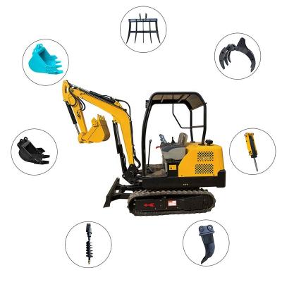 China Excavator 2 Ton Retro Crawler Digger Mini Escavator Building Material Stores Supplier Micro Escavatore With Cabin for sale