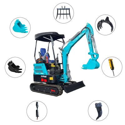 China Construction Material Shops Widely Used Cheap Mini Excavator Agricultural Small Loader Excavator Attachments For Sale 0.8 Ton 1 Ton 2 Ton 3 Ton for sale