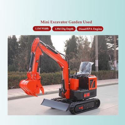 China RC Construction Material Shops AC17 Earth Moving Machinery Mini Excavator 1.5ton Micro Digger Escavatore 1000 Kg With Free Bucket For Sale for sale