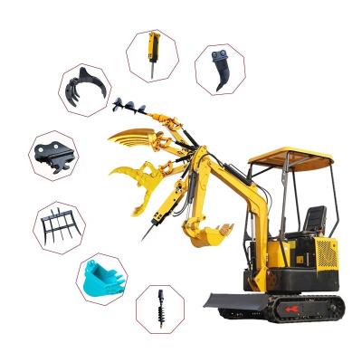 China Building material shops AC10 1ton mini excavator CE/EPA/Euro V free shipping compact micro excavator 1ton prices with thumb bucket for sale for sale