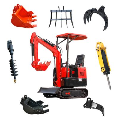 China Building Material Shops Aocheng Mini Engineering Excavators Hydraulic Agricultural Multifunctional Excavator With Optional Attachment for sale