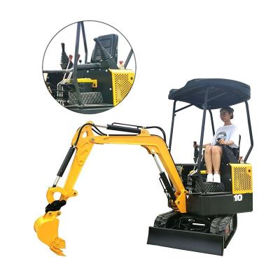 China Building Material Shops Chinese AC10S Ditch Digger 1000 Kg Diesel Engine Pilot Excavator Hydraulic Mini Joystick Cheap Small Digger For Sale for sale