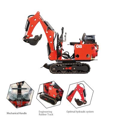 China Building Material Shops Best Price AC08 Excavator High Quality 0.8 Ton Mini Excavator Digging Small Hydraulic Micro Digger Machine Prices For Sale for sale