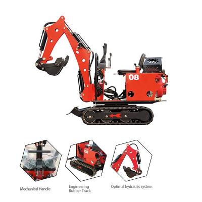 China Building Material Shops AC08 0.8 Ton Mini Excavator Digging Hydraulic Small 1.5 Ton Digger Machine Prices For Sale for sale