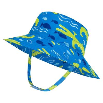 China Bucket Hats Hats Dangle Foldable Bucket Hat Child Sun Hat Toddler Beach Brim Baby Wide Bucket Hat Child Fishing Hat For Kids 2-8 Years Old for sale