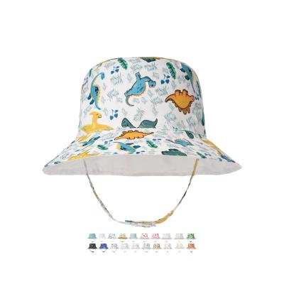 China Sun Protect Printed Reversible Double Sided Bucket Hat Wholesale Child Sun Bucket Hat Anak Summer Topi Ninos Sombrero De Cubo Para for sale