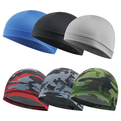 China Wholesale casual sport waffle knit hood recycled skullies white skully slouchy polyester print beanies gorro multicolor cycling hat for sale