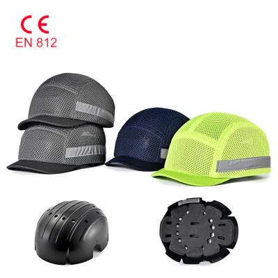 China European Personal Protective Helmet Insert Safety Resisabt Impact Style Bump Reflective Style Bump Hat Adjustable Baseball Personal Protector for sale