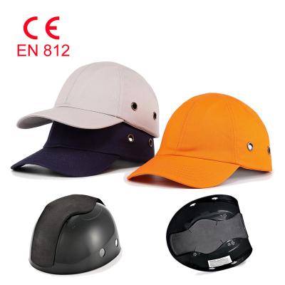 China Wholesale Comfortable Breathable Helmet EN812 Plastic Breathable Plastic Safety Shell ABS Hard Hat Bump Cap With Reflective Mark for sale