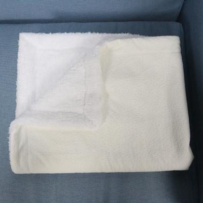 China China Disposable Polyester Custom Baby Blankets Winter Soft Babies Stitch Blanket Sherpa Throw Fleece for sale