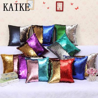 China Custom Baby Massage Bolster Pillow Sofa DIY Sequin Cushion Covers for sale