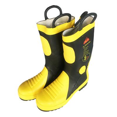 China Best Price Rubber Fire Rescue Protective Firefighter Fire Fighting Boots for sale