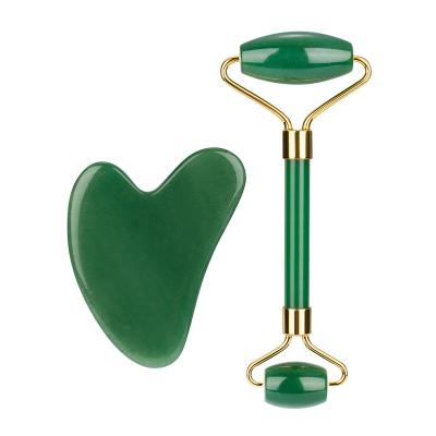 China Durable Welding Frame Private Label Personalized Custom Gua Sha And Jade Roller With Guasha Jade Roller Tool Kit for sale