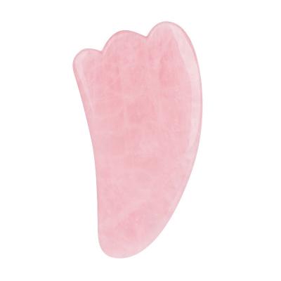 China De Rose Quarts Skin Care New Shape Scrubber Tool Genuine Real Gua Sha Transparent Scalp Gua Sha 2022 Portable Wholesale for sale