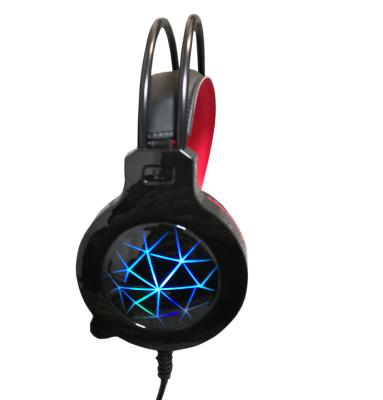 China Headband RGB Color Changing Headphones Low Cost RGB Light Gaming Headsets With Microphone for sale