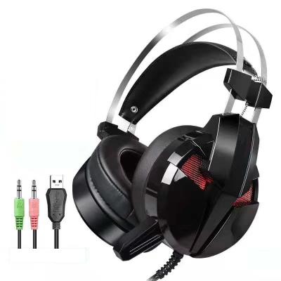 China Large Headband Earmuffs PC Wired RGB Gaming Headphones Changing Lighting Gaming Headsets For PS4 Xbox One PC for sale