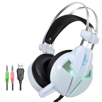 China Headband RGB Lighting Big Gamer Headphones Cable Earcups Wired Gaming Headsets For PS4 Xbox One PC for sale