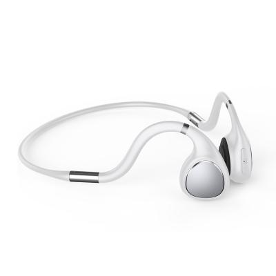 China Waterproof Foldable Earfree Bone Conduction Headsets Bone Conduction Neckband Open-ear Bone Conduction Wireless Earphone for sale