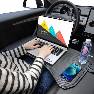 China Simple color without the model car steering wheel desk laptop eating food Tray Table For Tesla Model Y 3 for sale