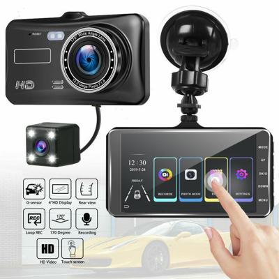 China Hot Selling Bluetooth Dual For Car Rear View Camera Dash Cam 1080p 4.0inch Box Car DVR GPS Car Camera Night Vision With G-Sensor Reco for sale