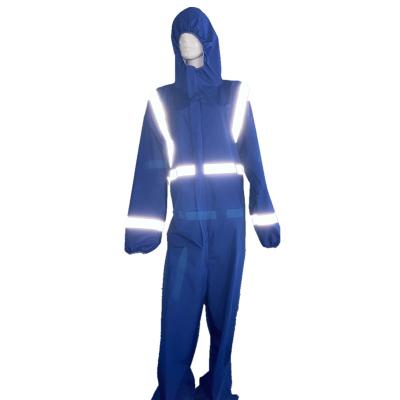 China Washable Personal PPE Isolation Hazmat Virus Suit Washable Personal Breathability High Visibility Full Body Protective Suit Safety Clothing for sale