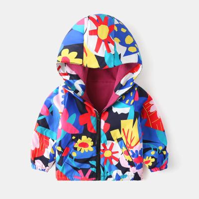 China Breathable Sun Anorak 2 in1 Digital Printed Warm Fleece Jacket for Boys Outdoor Sports Cycling Motorcycle Safari Varsity Bomber for sale