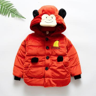 China Breathable Festival Gift Design Monkey Tiger Zebra Creative Unique Fun Dinosaur Printed Pleuche Fleece Jacket For Kids Baby Walker Winter for sale