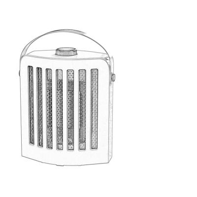 China Hotel Household Small Desktop Heater Air Treatment Space Heater for sale