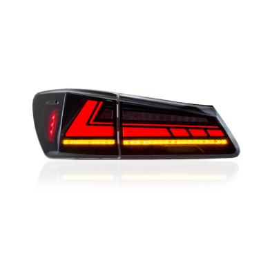 China Full LED Modified Version Tail Light Suitable for 2006-2012 Lexus Is LED Tail Lights Black / IS250 Red Rear Tail Light Car Accessories for sale