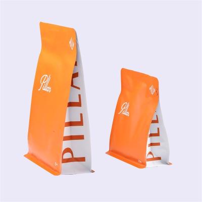 China New Materials Design Coffee Bags Recycled Square Bottom Coffee Bag And Valve Tea Bag for sale