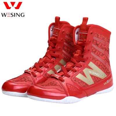 China Wholesale Custom Leather TPU Wesing Boxing Boots Professional Boxing Shoes For Sale for sale