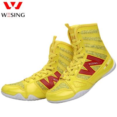 China TPU Wesing Customized High Quality Boxing Shoes Men Training Red Boxing Shoes for sale