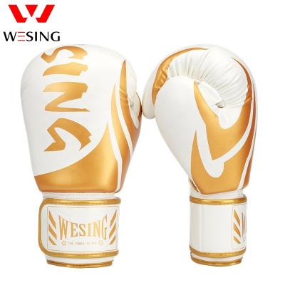 China Wesing Boxing Gloves Manufacturer Training Leather Fitness Universal Competition Boxing Gloves for sale