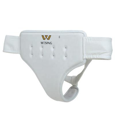 China Custom White Groin Guard For Female S/M/L/XL Wesing Groin Guard Ladies Martial Arts Karate Protective Groin Guard for sale