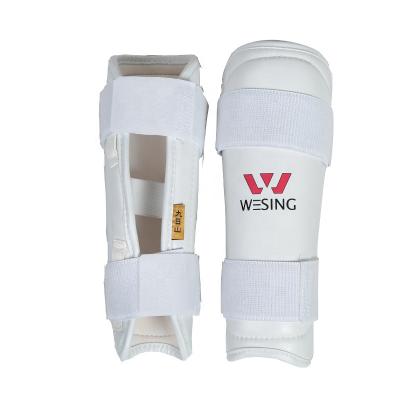 China Custom WKF Leather PU Wesing Approved Karate Protector Arm Guard Martial Arts Karate Protector for sale