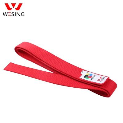 China Wholesale Cotton Wesing Martial Arts Masters Red Black Cotton Material Karate Belts For Sale for sale